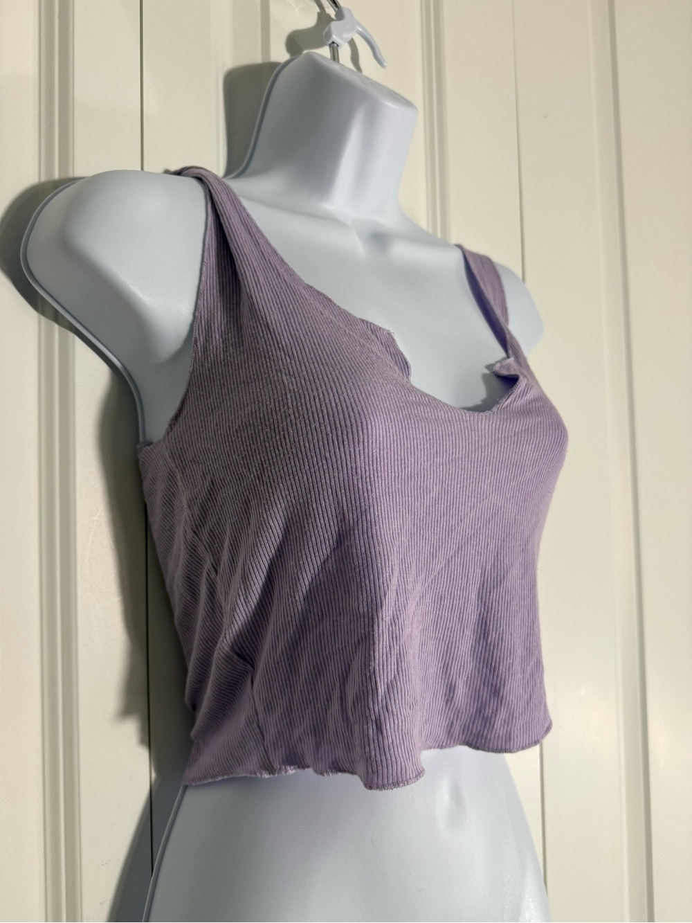 PacSun Lilac Ribbed Crop Tank - Picture 4 of 4